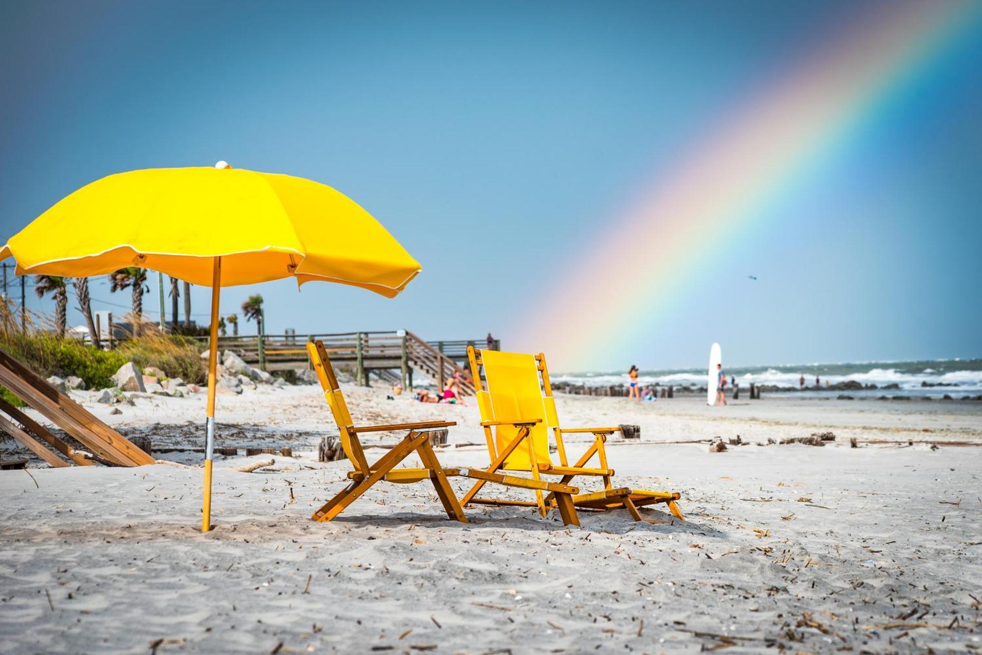 Folly Vacation Great Location, Super Cute & Spacious Apt B Folly Beach Buitenkant foto